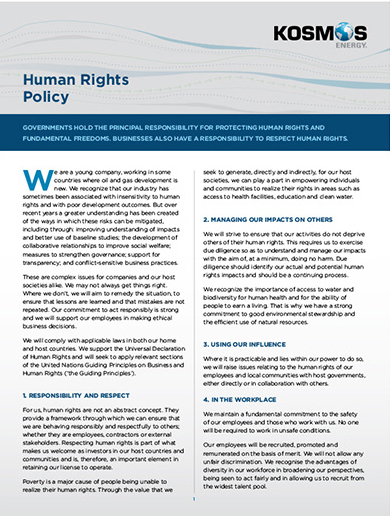 Human Rights Policy