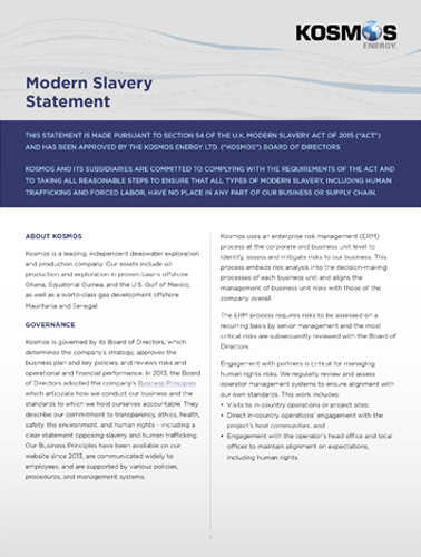 Modern Slavery