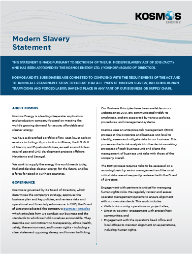 Modern Slavery