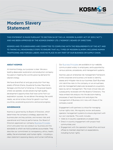 Modern Slavery